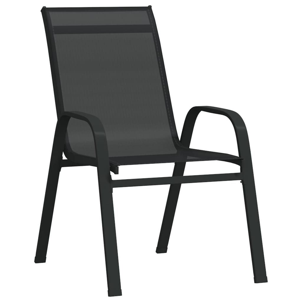 Ensemble à manger de jardin 5 pcs Noir