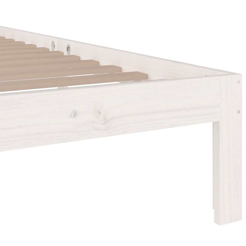 Cadre de lit sans matelas blanc 75x190 cm - XIOS