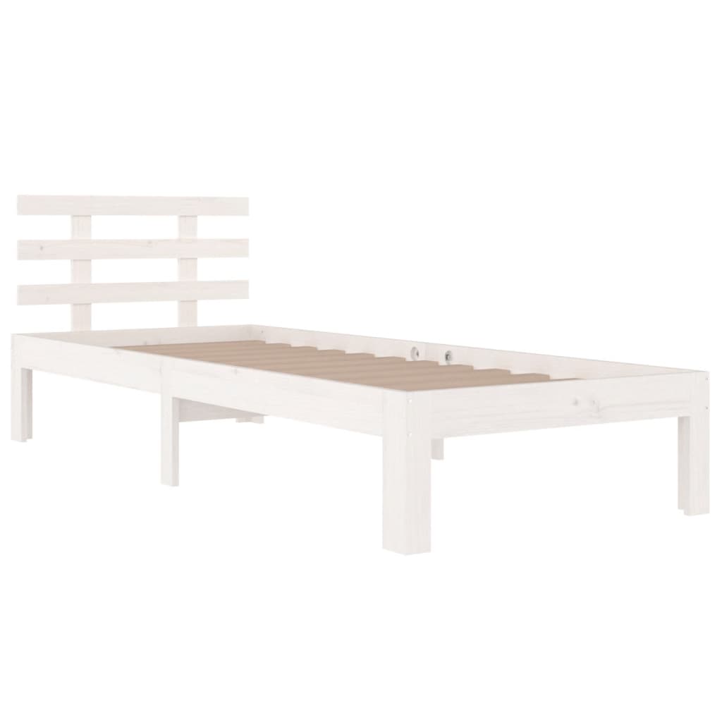 Cadre de lit sans matelas blanc 90x190 cm - XIOS