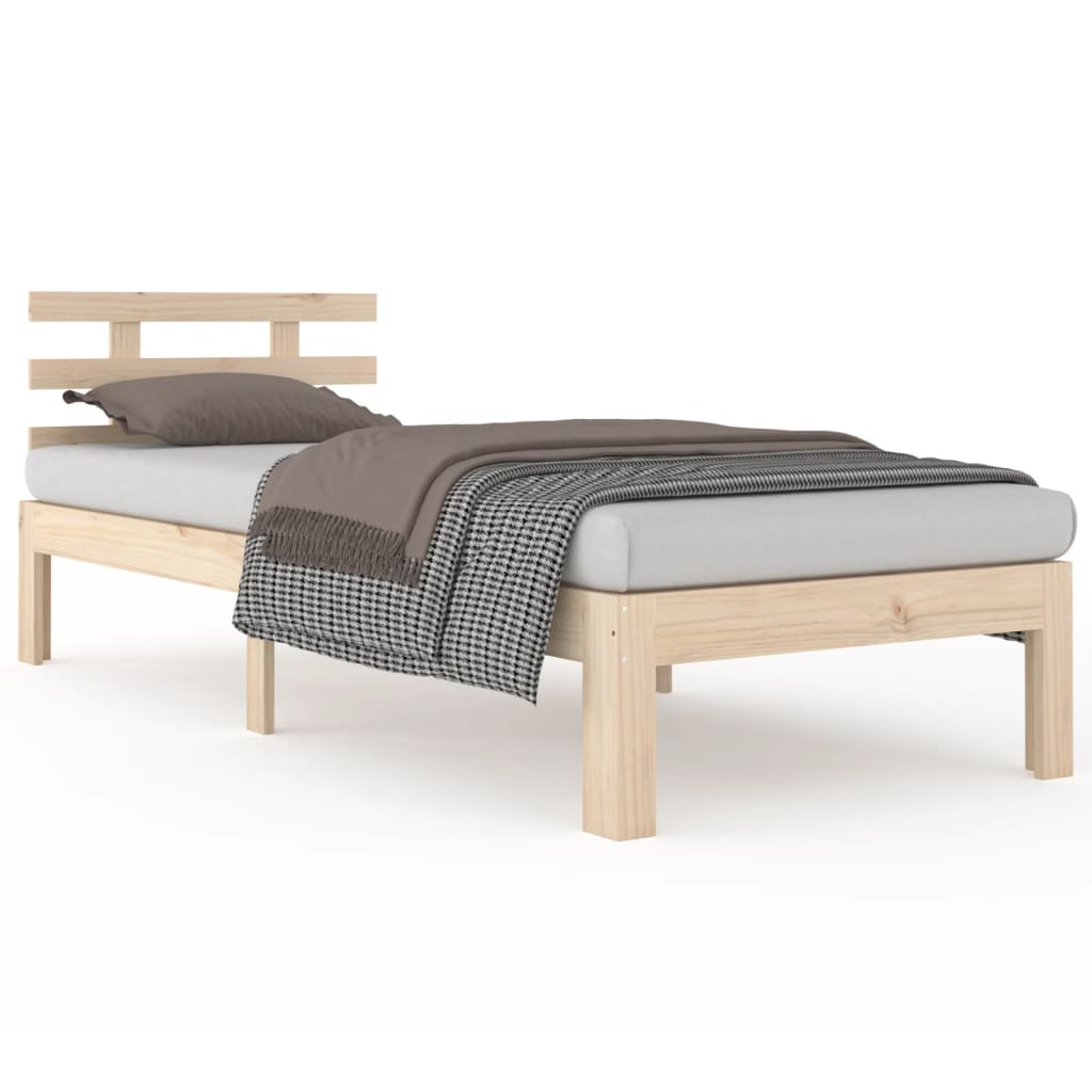 Cadre de lit sans matelas bois massif 90x200 cm - XIOS