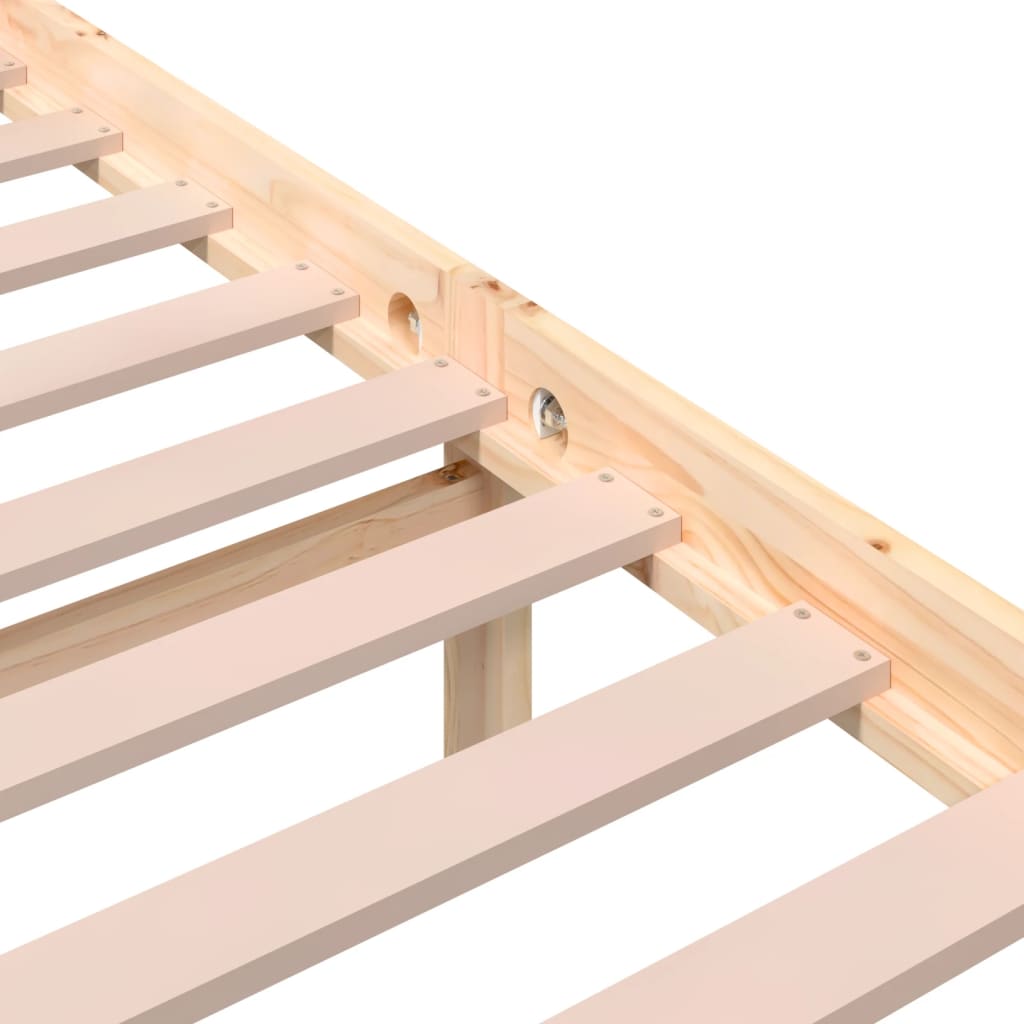 Cadre de lit sans matelas bois massif 135x190 cm - XIOS