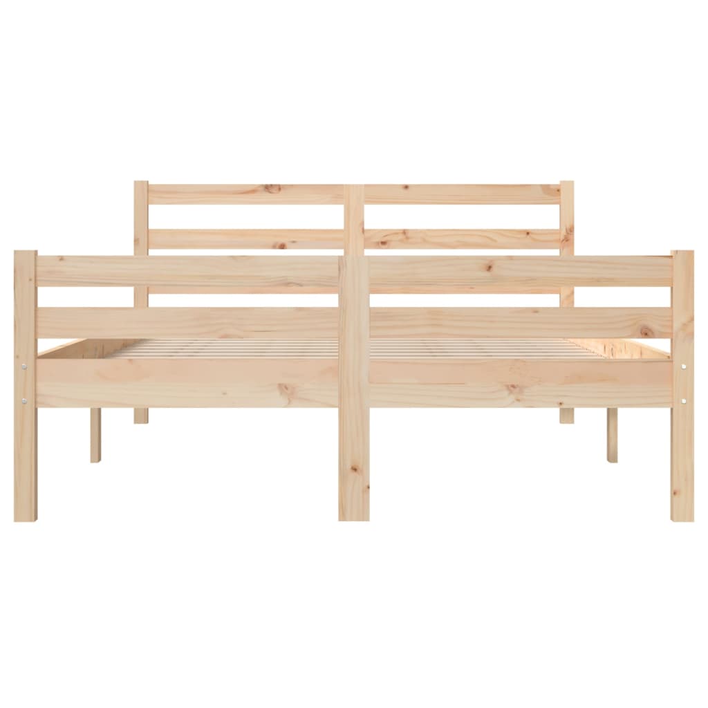 Cadre de lit sans matelas bois massif 140x190 cm - XIOS