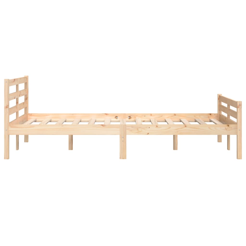 Cadre de lit sans matelas bois massif 140x190 cm - XIOS