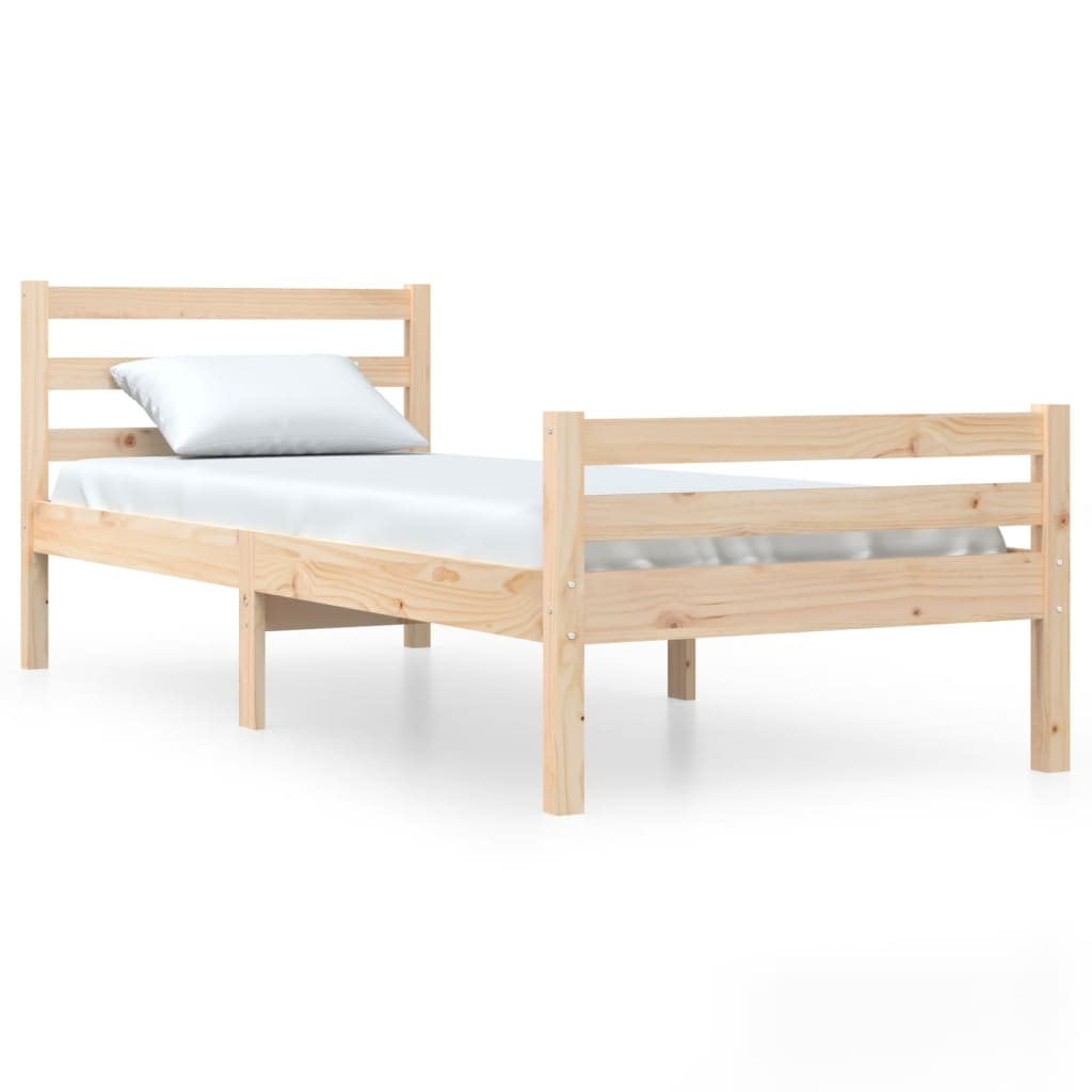Cadre de lit sans matelas bois massif 100x200 cm - XIOS