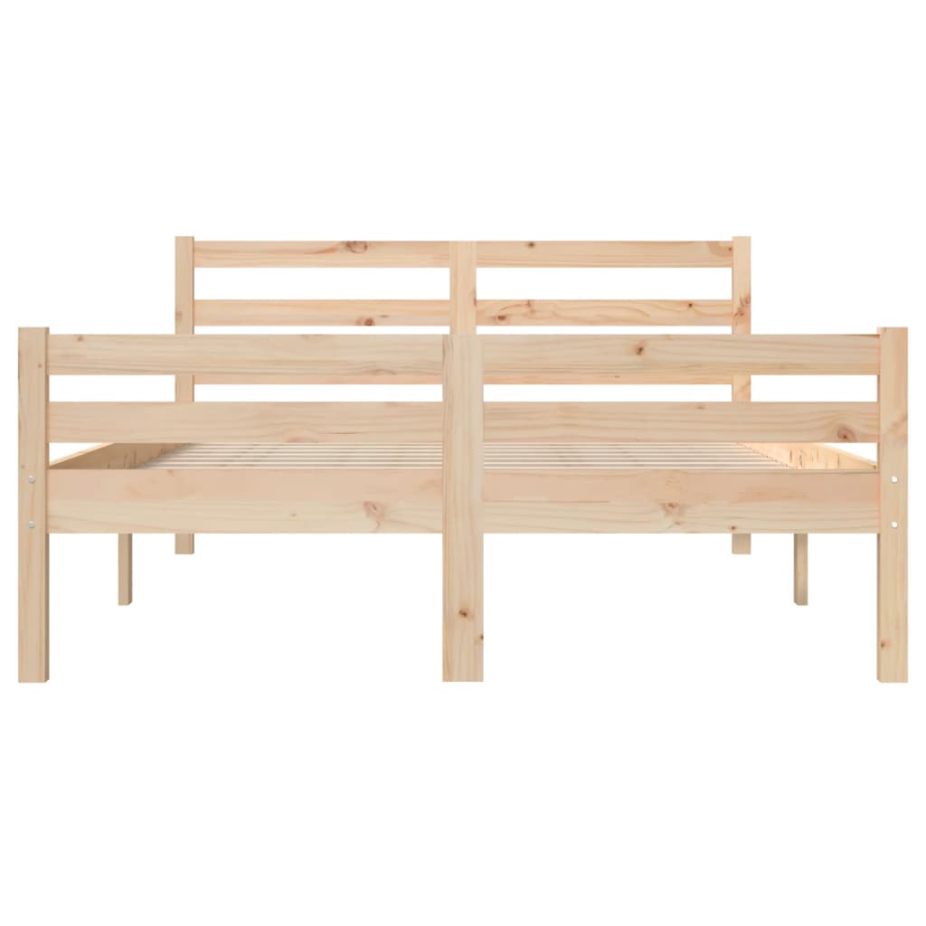 Cadre de lit sans matelas bois massif 140x200 cm - XIOS