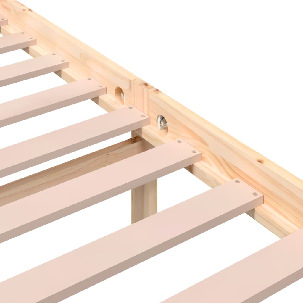 Cadre de lit sans matelas bois massif 140x200 cm - XIOS