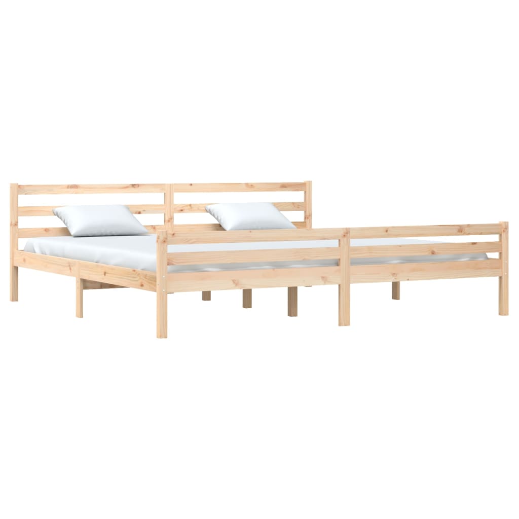 Cadre de lit sans matelas bois massif 200x200 cm - XIOS