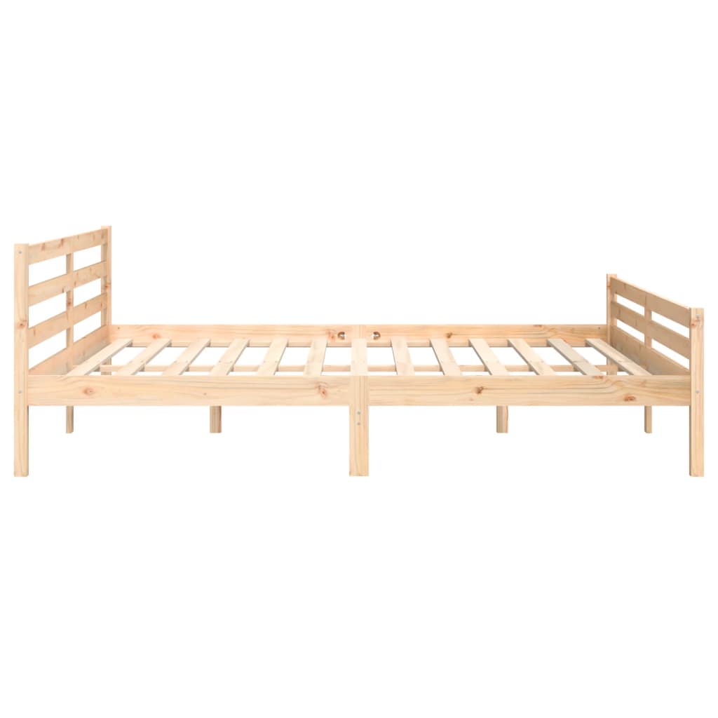 Cadre de lit sans matelas bois massif 200x200 cm - XIOS