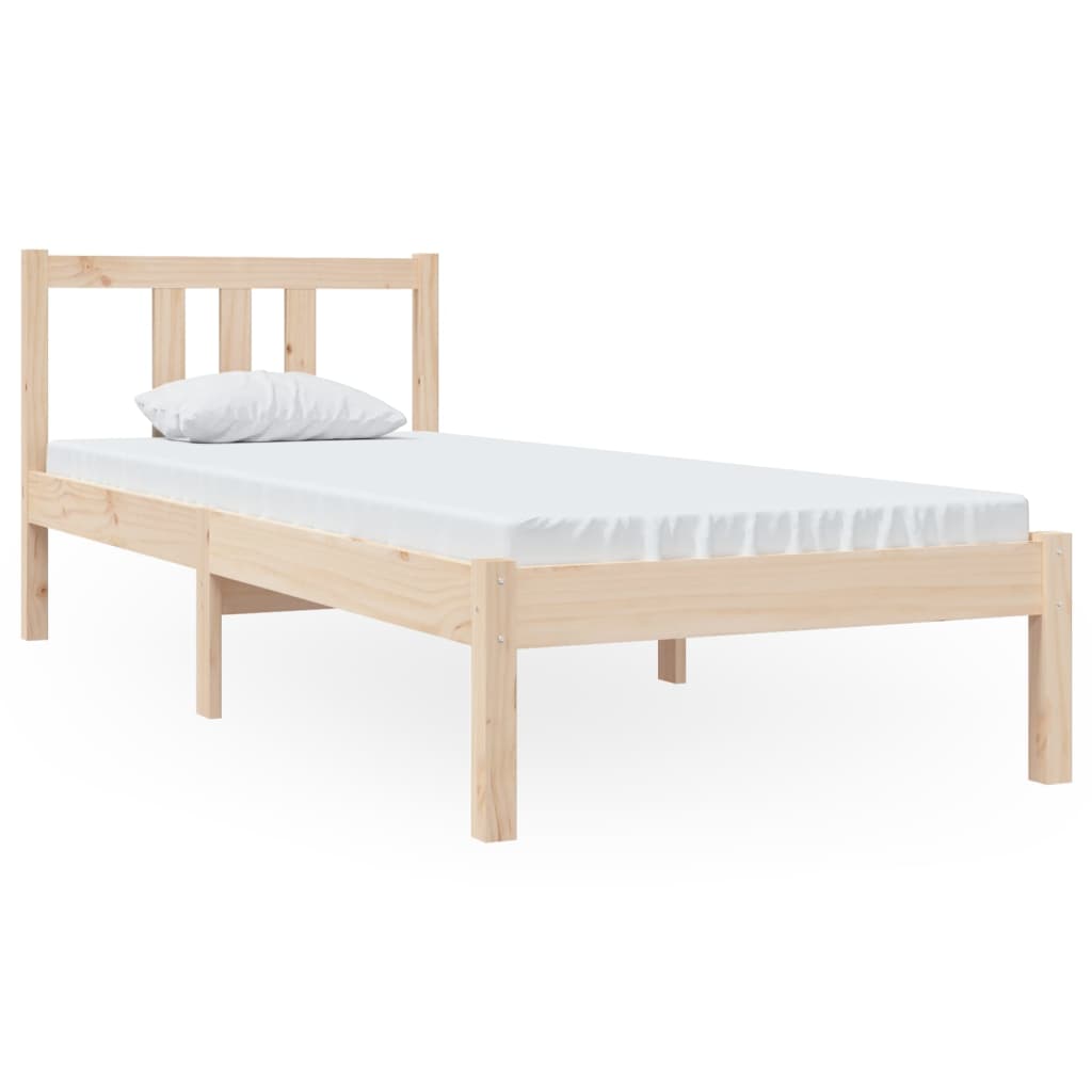 Cadre de lit sans matelas bois massif 75x190 cm - XIOS