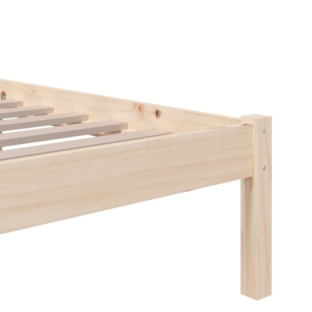 Cadre de lit sans matelas bois massif 75x190 cm - XIOS