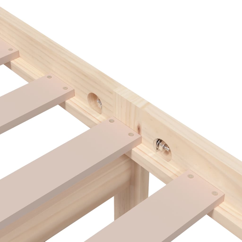 Cadre de lit sans matelas bois massif 75x190 cm - XIOS