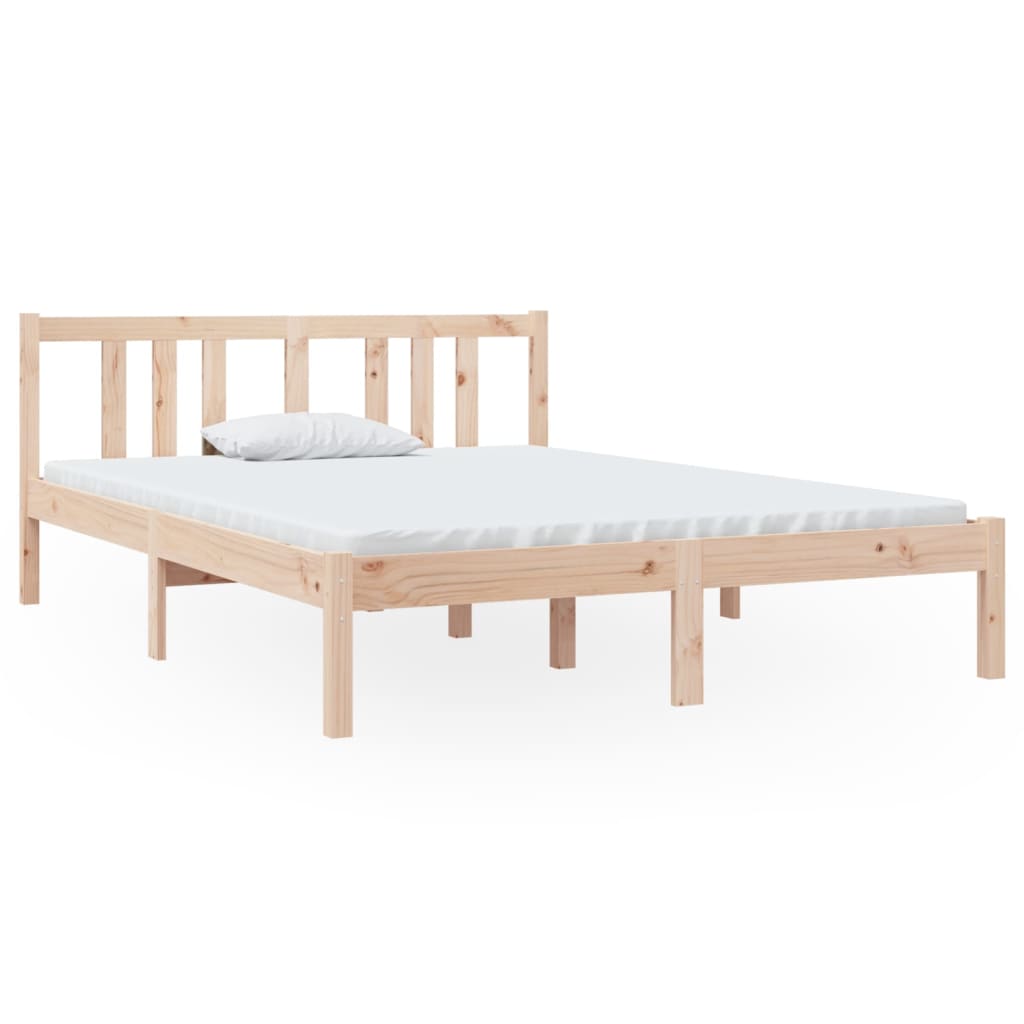 Cadre de lit sans matelas bois massif 135x190 cm - XIOS