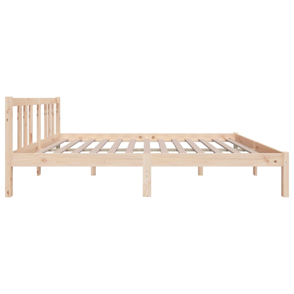 Cadre de lit sans matelas bois massif 135x190 cm - XIOS