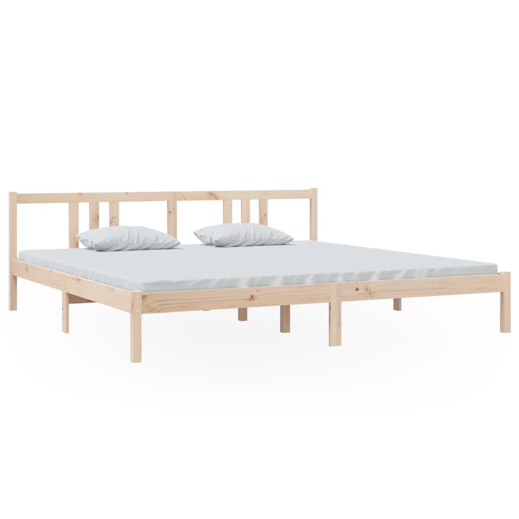 Cadre de lit sans matelas bois massif 200x200 cm - XIOS
