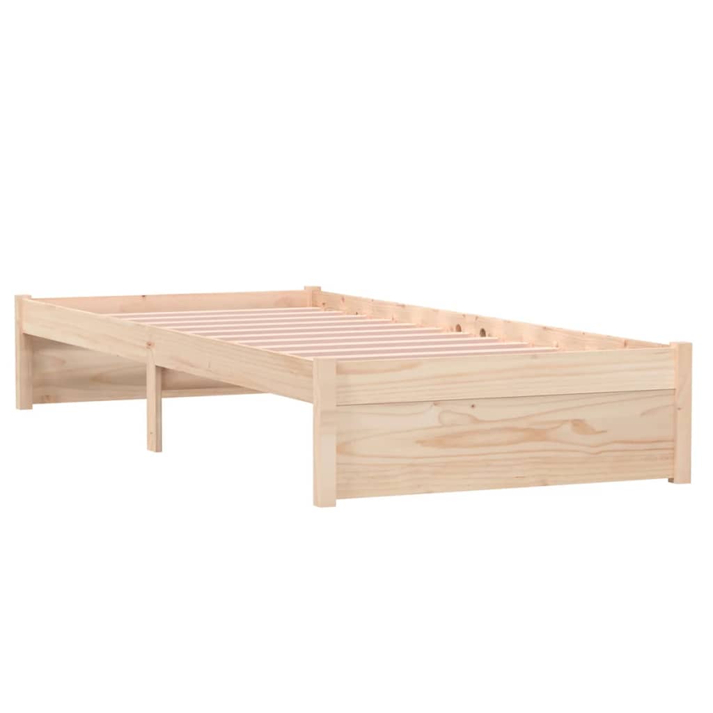Cadre de lit sans matelas bois massif 75x190 cm - XIOS