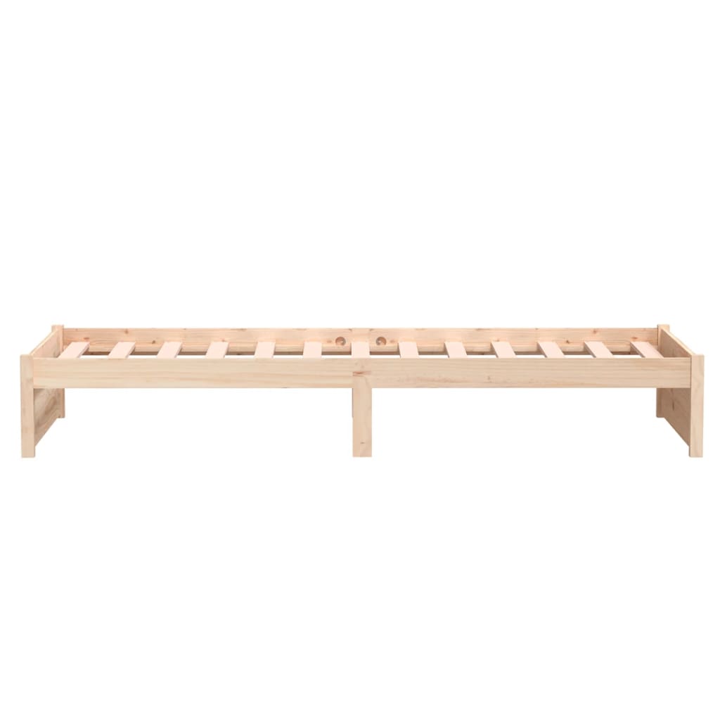 Cadre de lit sans matelas bois massif 75x190 cm - XIOS