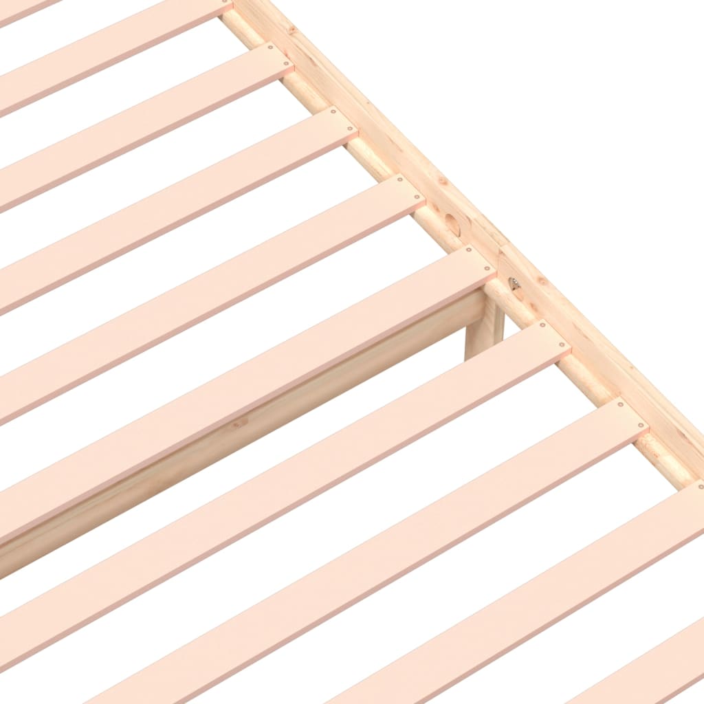 Cadre de lit sans matelas bois massif 75x190 cm - XIOS
