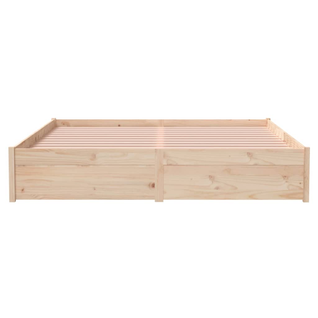 Cadre de lit sans matelas bois massif 160x200 cm - XIOS