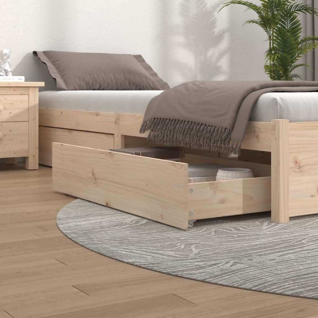 Tiroirs de lit 4 pcs Bois de pin massif - XIOS