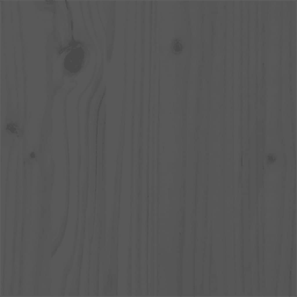 Cadre de lit sans matelas gris bois massif 75x190 cm - XIOS