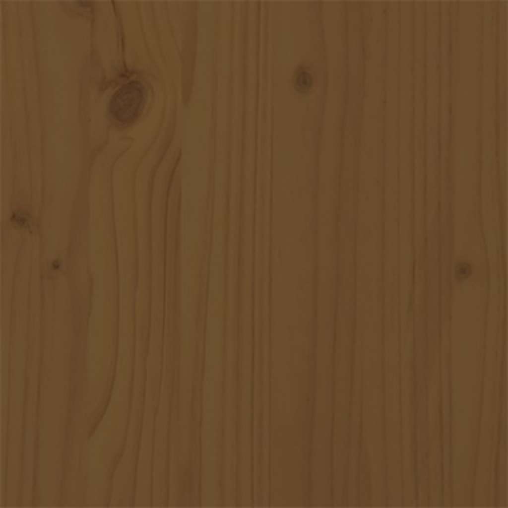 Cadre de lit sans matelas marron miel bois massif 75x190 cm - XIOS
