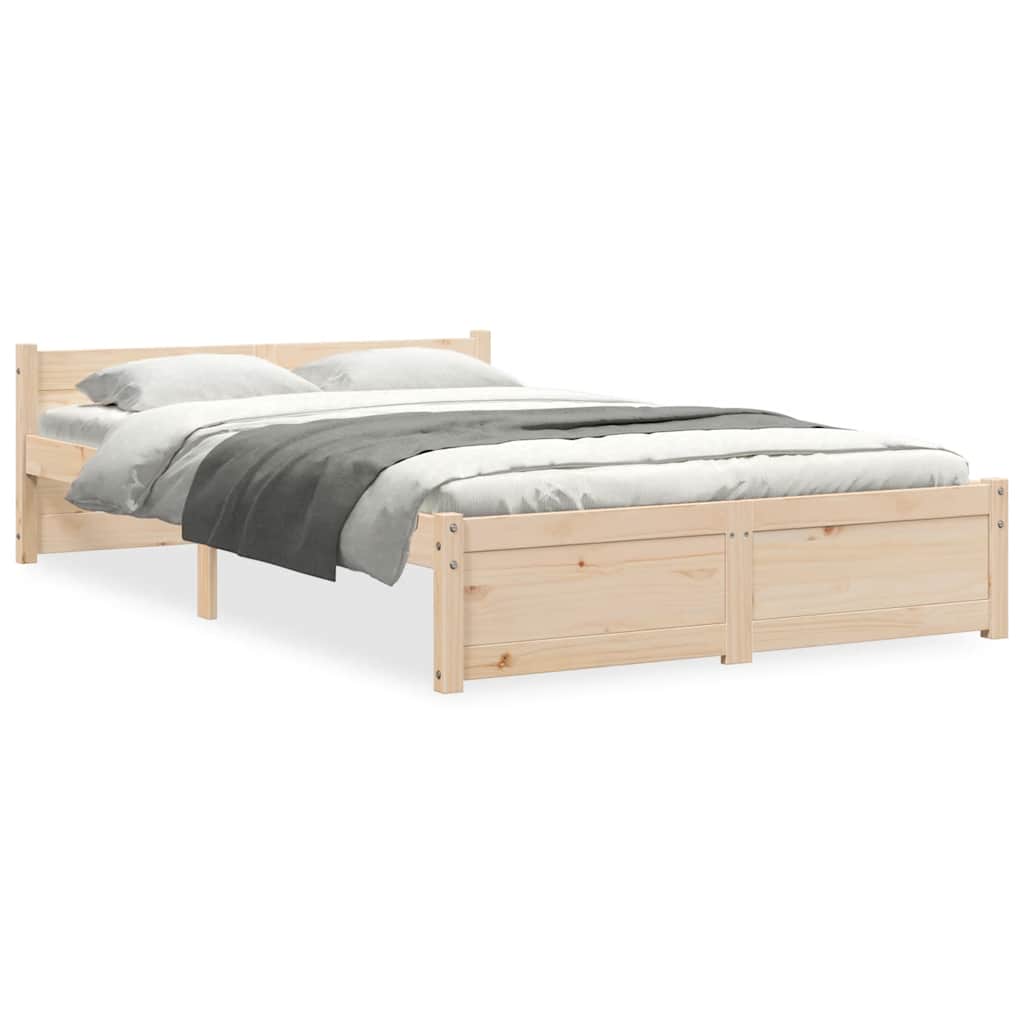 Cadre de lit sans matelas bois massif 120x190 cm - XIOS