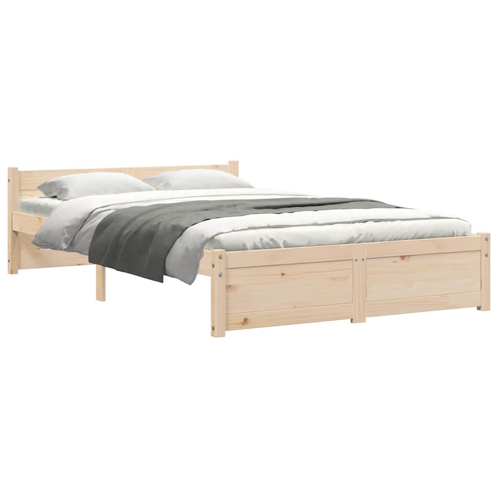 Cadre de lit sans matelas bois massif 120x190 cm - XIOS