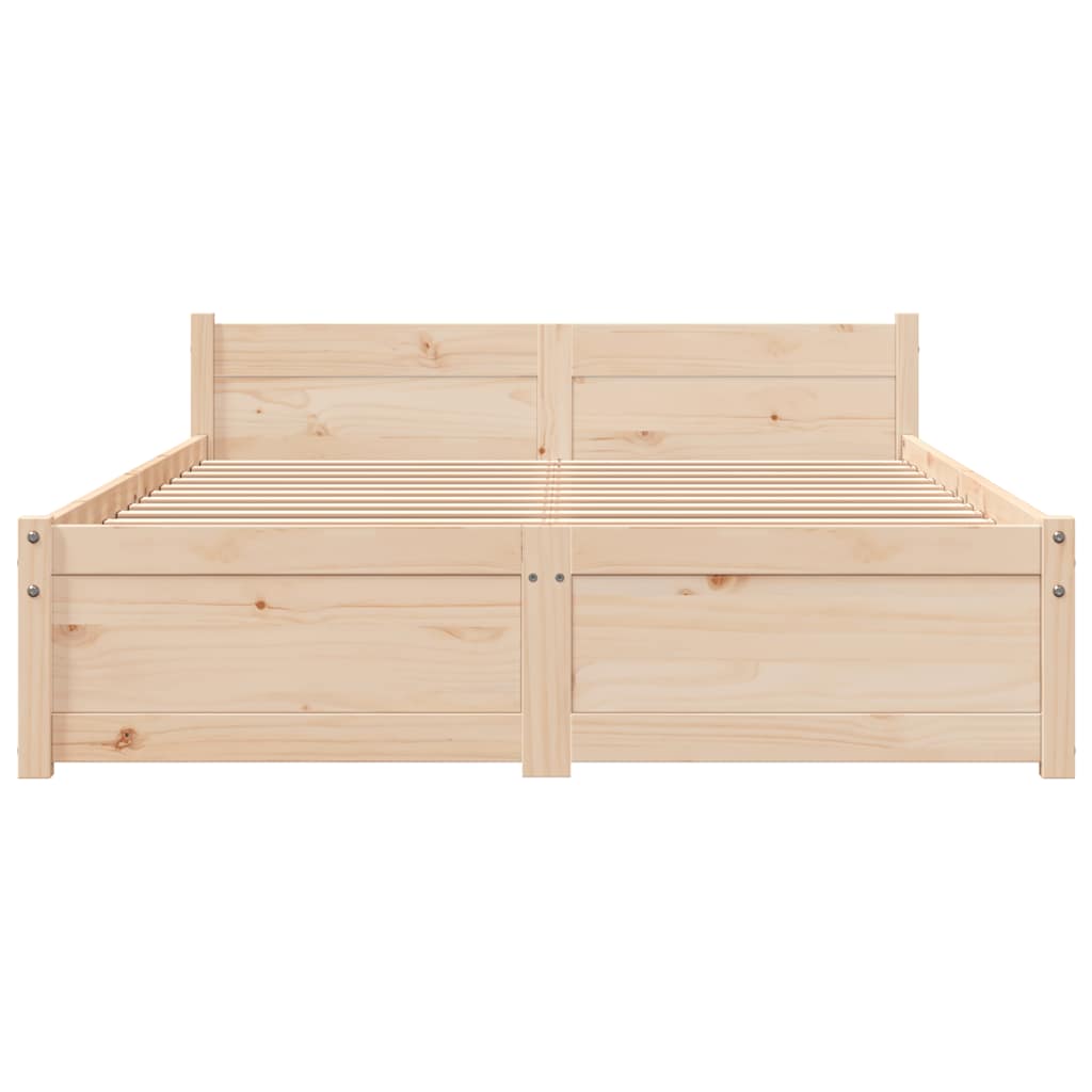 Cadre de lit sans matelas bois massif 120x190 cm - XIOS