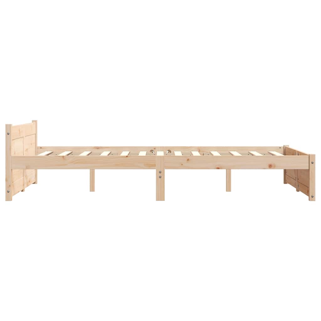 Cadre de lit sans matelas bois massif 120x190 cm - XIOS
