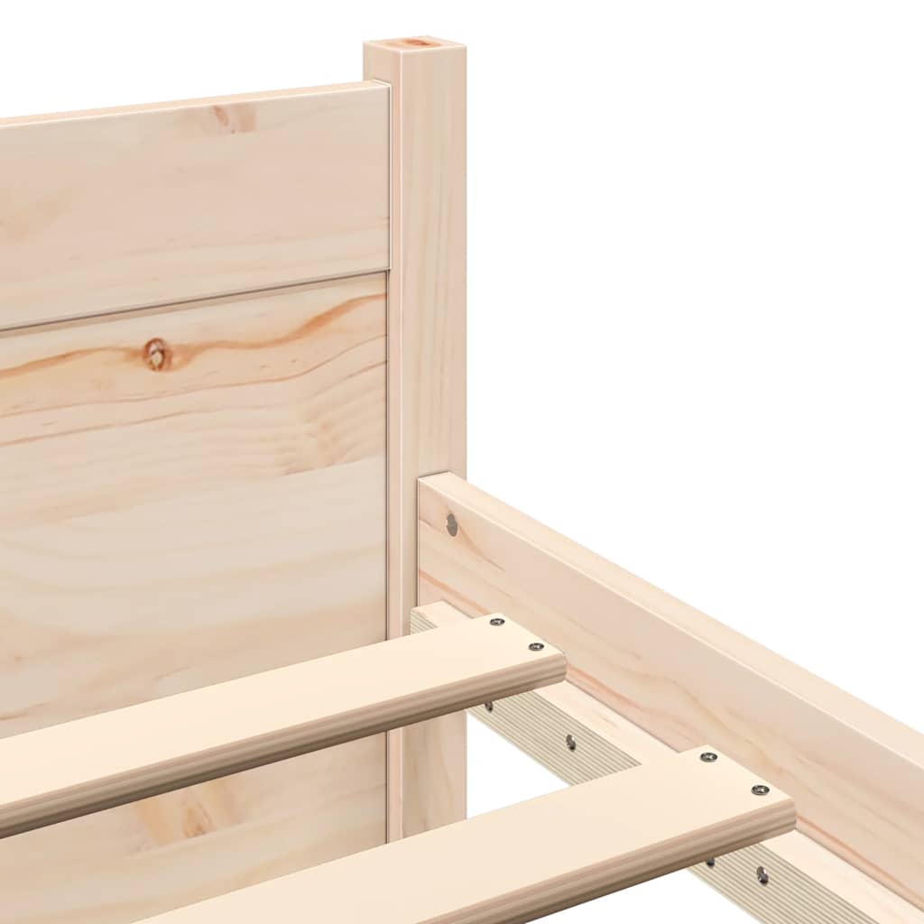 Cadre de lit sans matelas bois massif 120x190 cm - XIOS