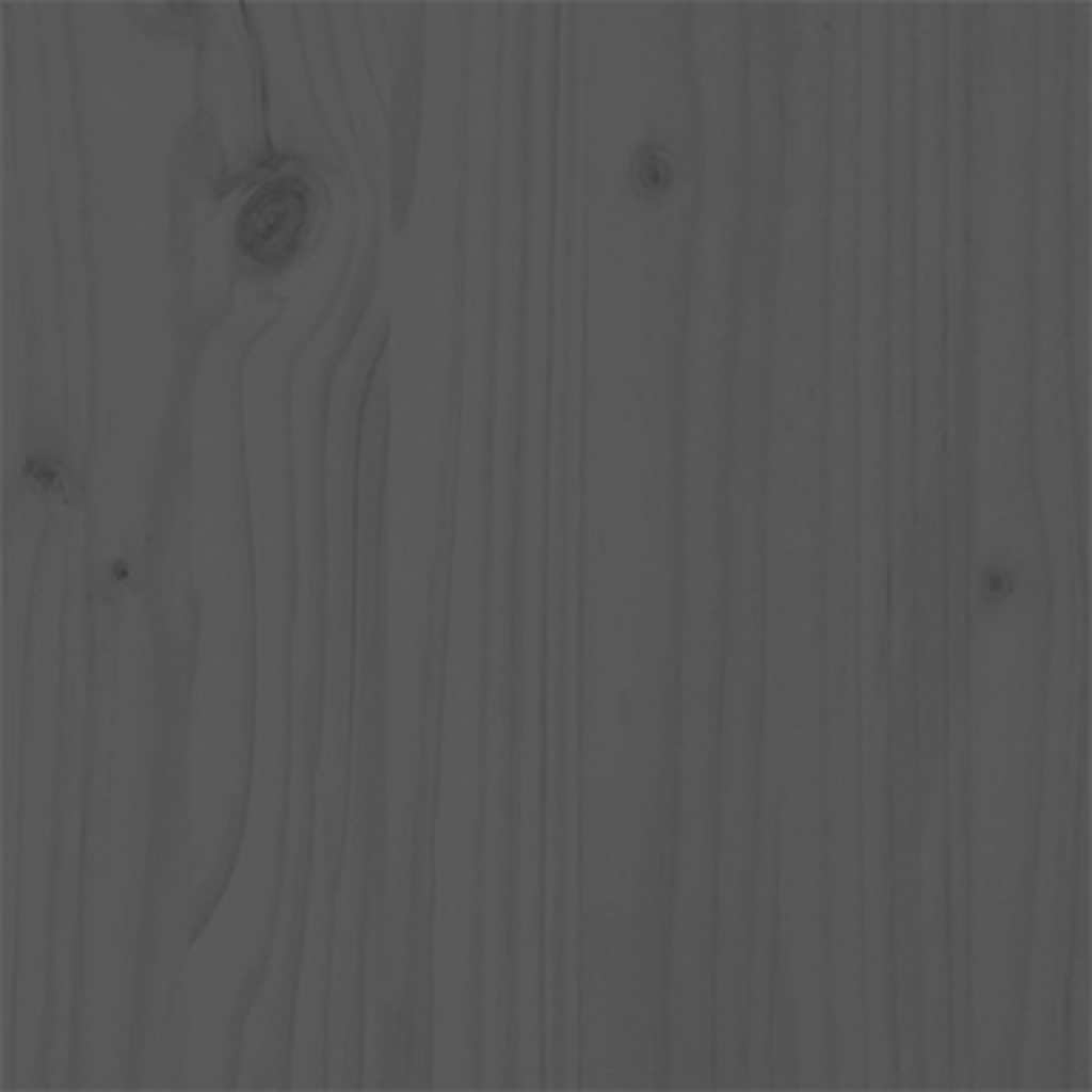 Cadre de lit sans matelas gris bois massif 135x190 cm - XIOS
