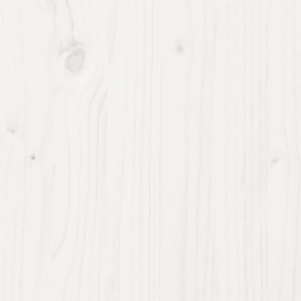 Cadre de lit sans matelas blanc bois massif 90x200 cm - XIOS