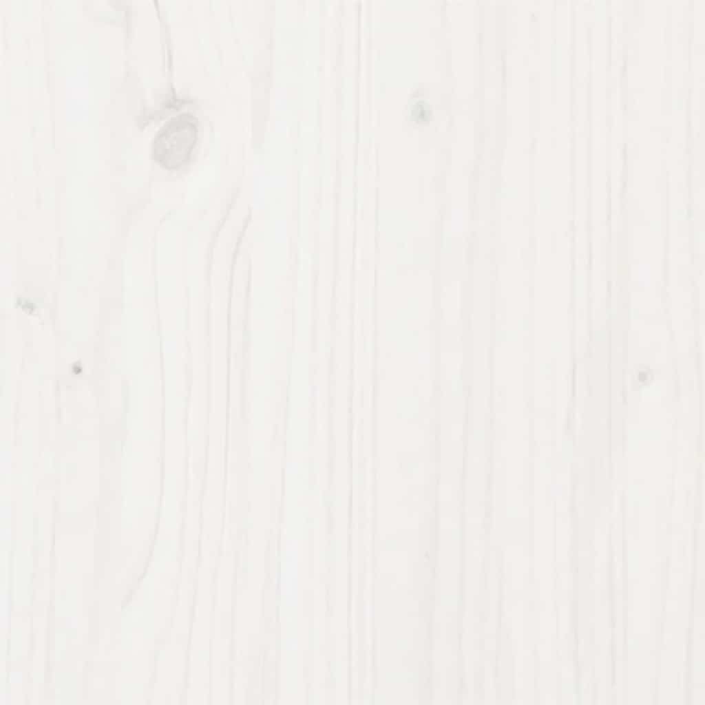 Cadre de lit sans matelas blanc bois massif 140x200 cm - XIOS