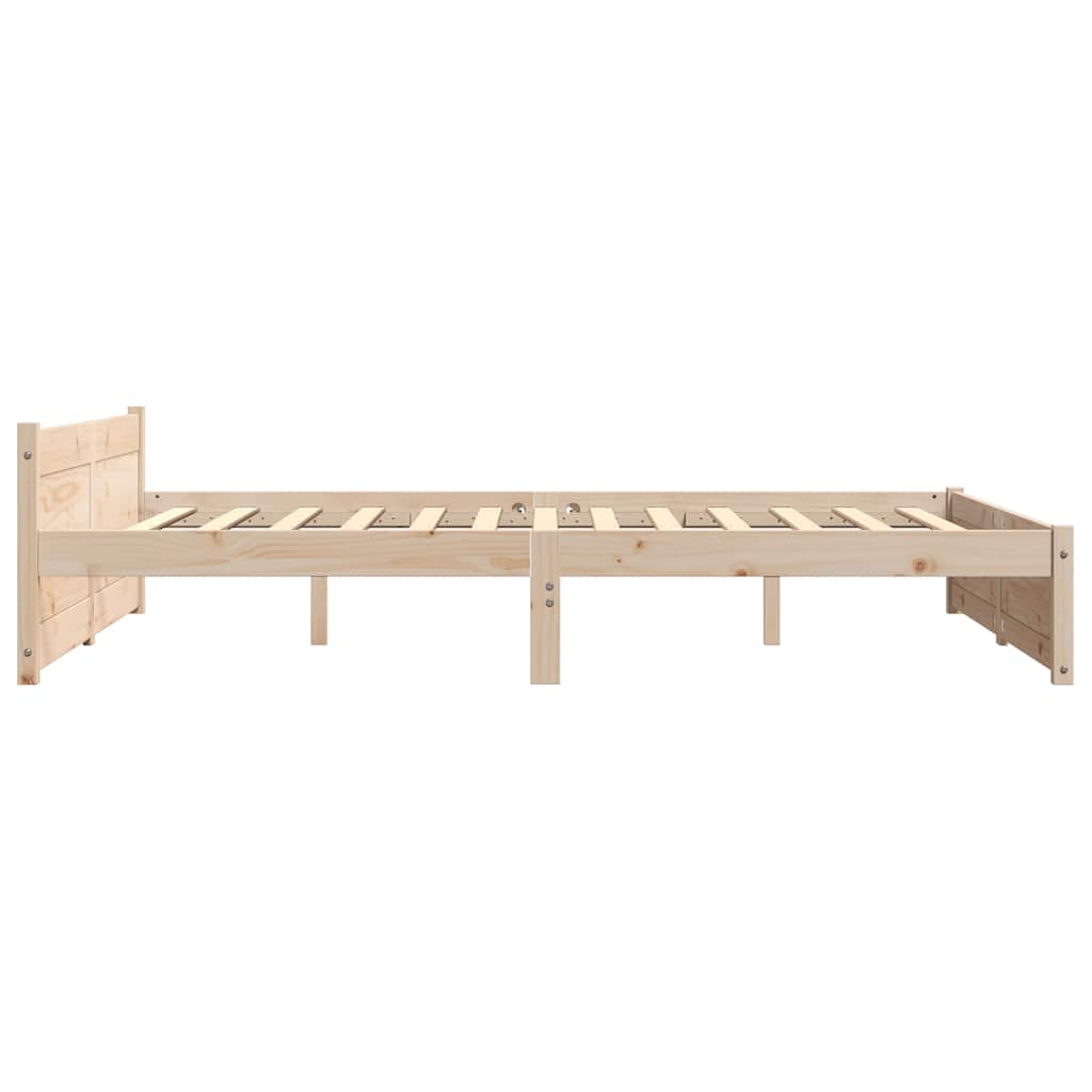 Cadre de lit sans matelas bois massif 150x200 cm - XIOS