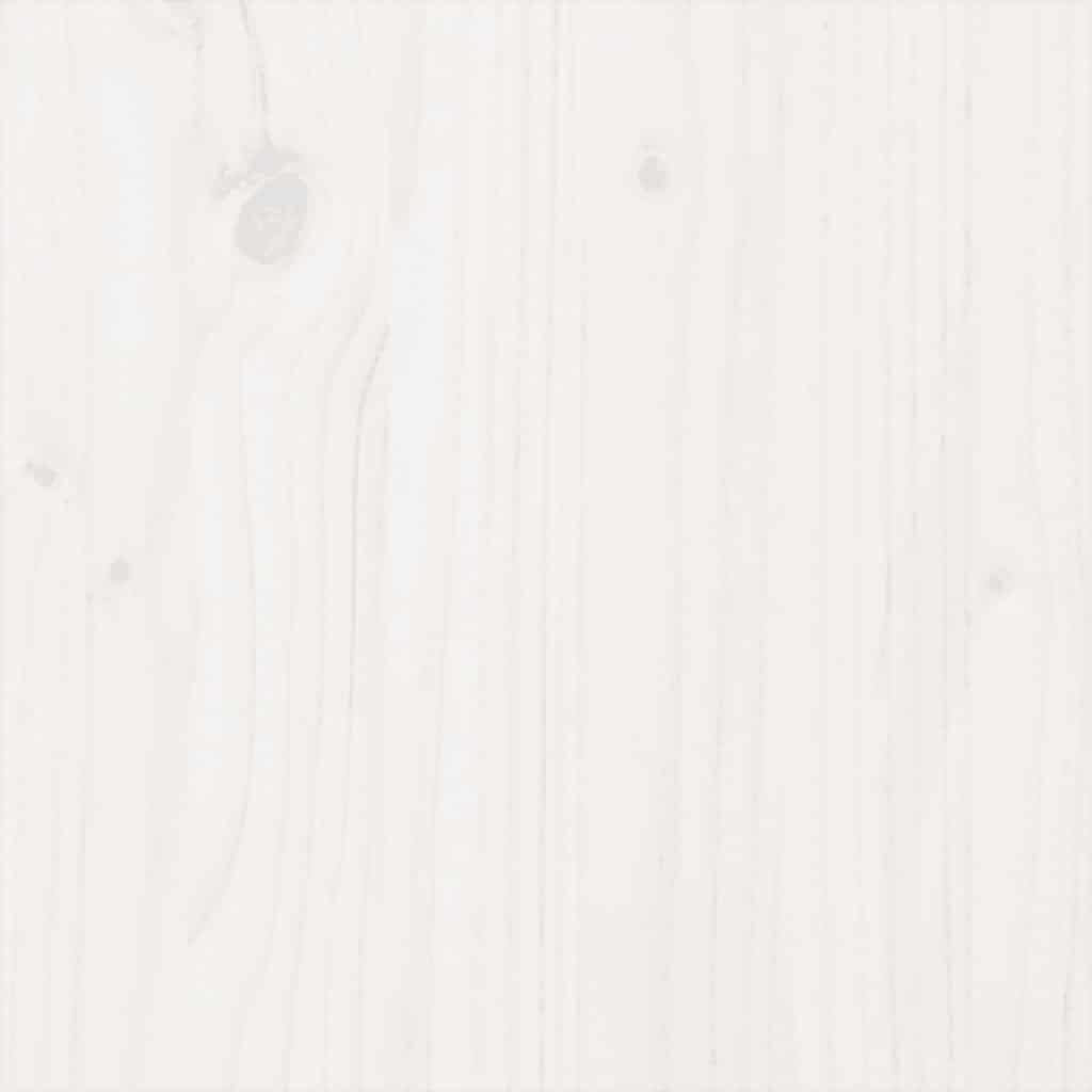 Cadre de lit sans matelas blanc bois massif 200x200 cm - XIOS