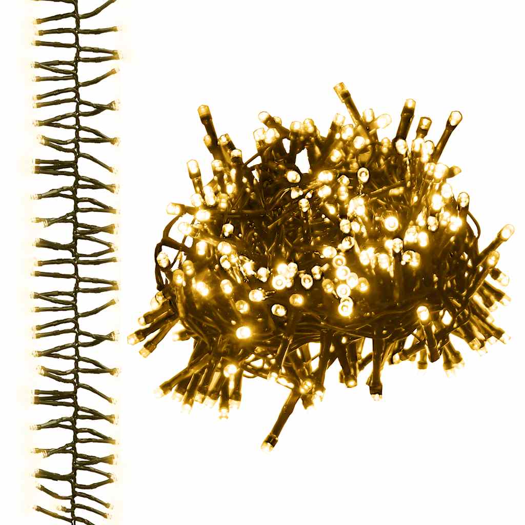 Guirlande lumineuse à LED groupées 400LED Blanc chaud 7,4 m PVC - XIOS