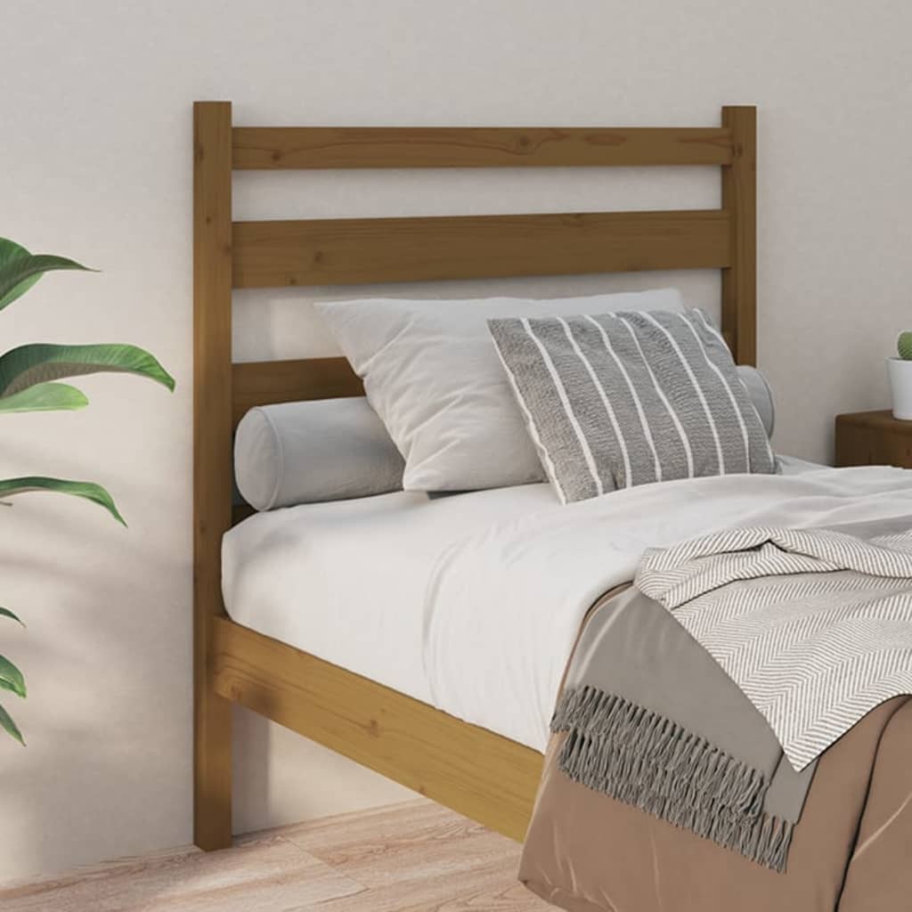 Tête de lit Marron miel 106x4x100 cm Bois massif de pin - XIOS