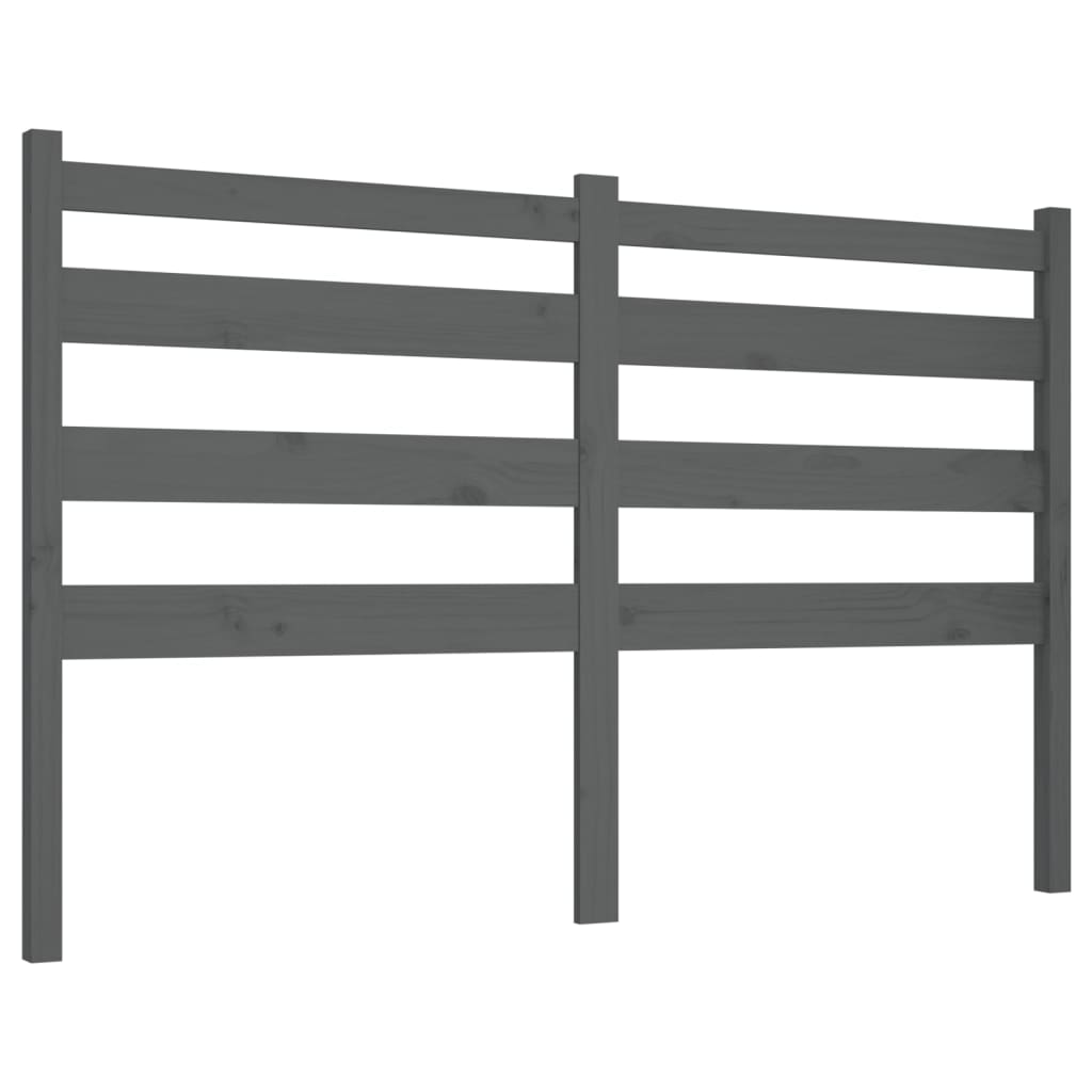Tête de lit Gris 126x4x100 cm Bois massif de pin - XIOS