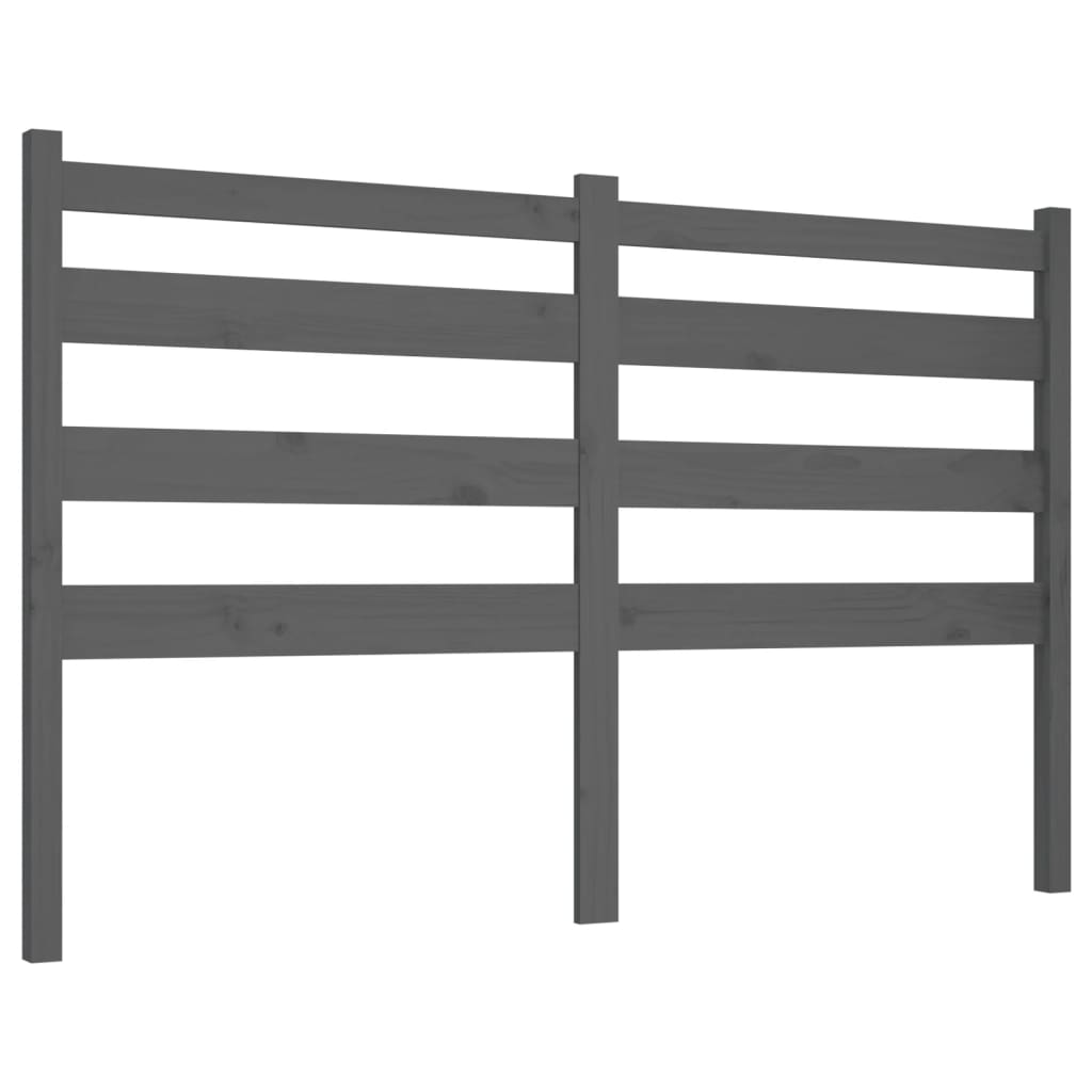 Tête de lit Gris 146x4x100 cm Bois massif de pin - XIOS