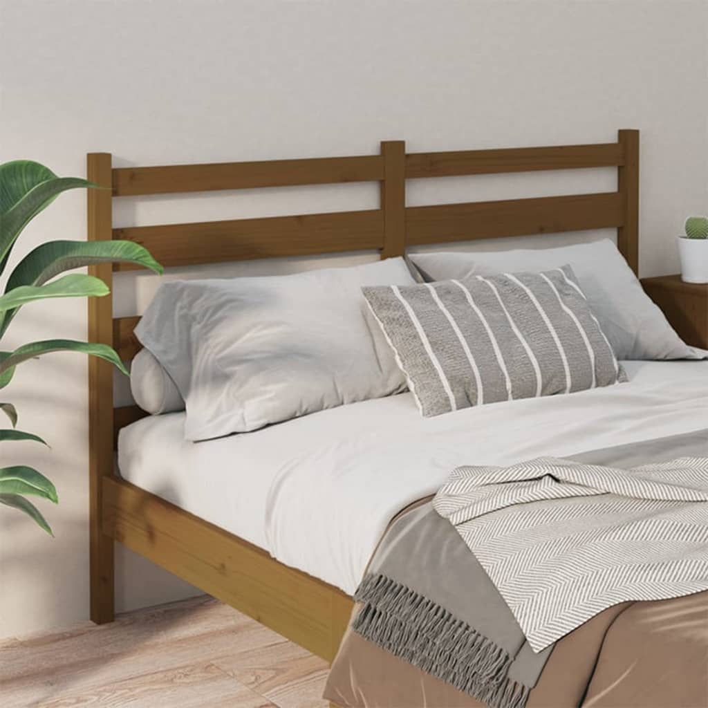 Tête de lit Marron miel 186x4x100 cm Bois massif de pin - XIOS