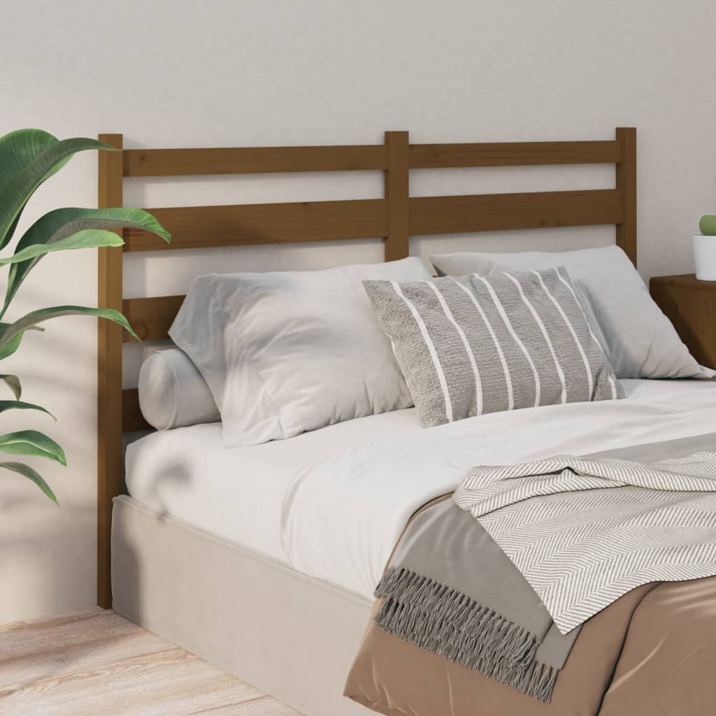 Tête de lit Marron miel 206x4x100 cm Bois massif de pin - XIOS