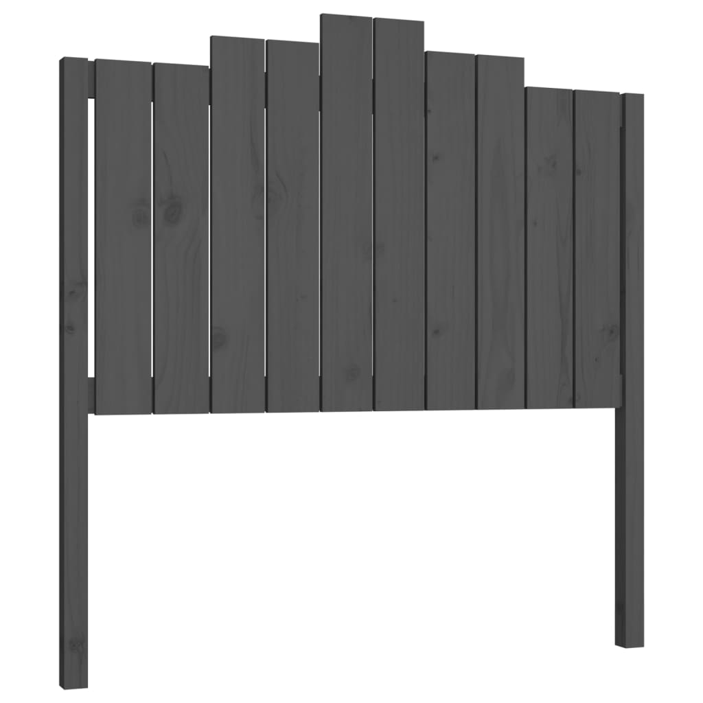 Tête de lit Gris 106x4x110 cm Bois massif de pin - XIOS