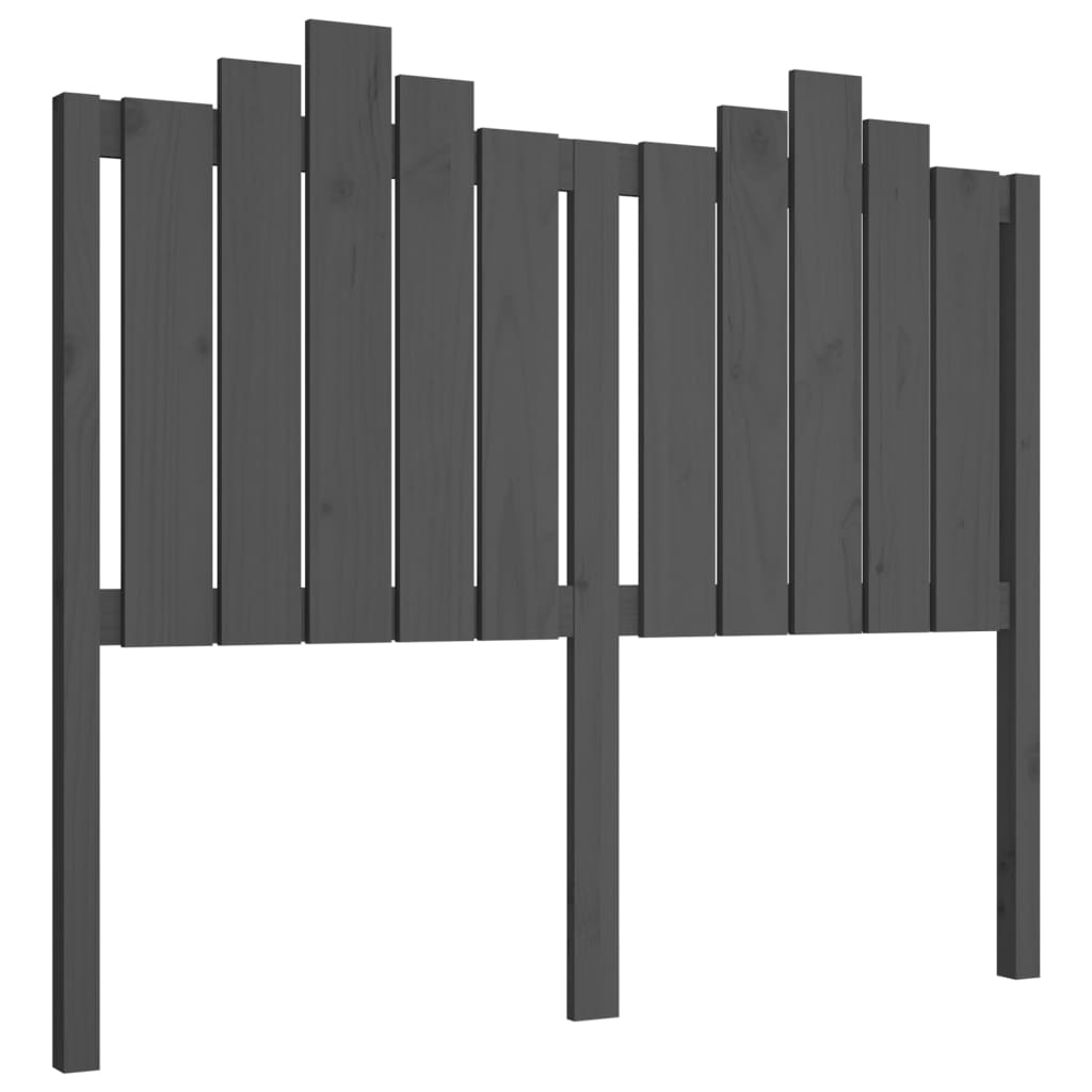 Tête de lit Gris 126x4x110 cm Bois massif de pin - XIOS