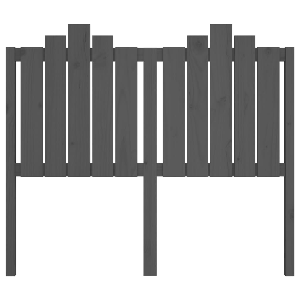 Tête de lit Gris 126x4x110 cm Bois massif de pin - XIOS