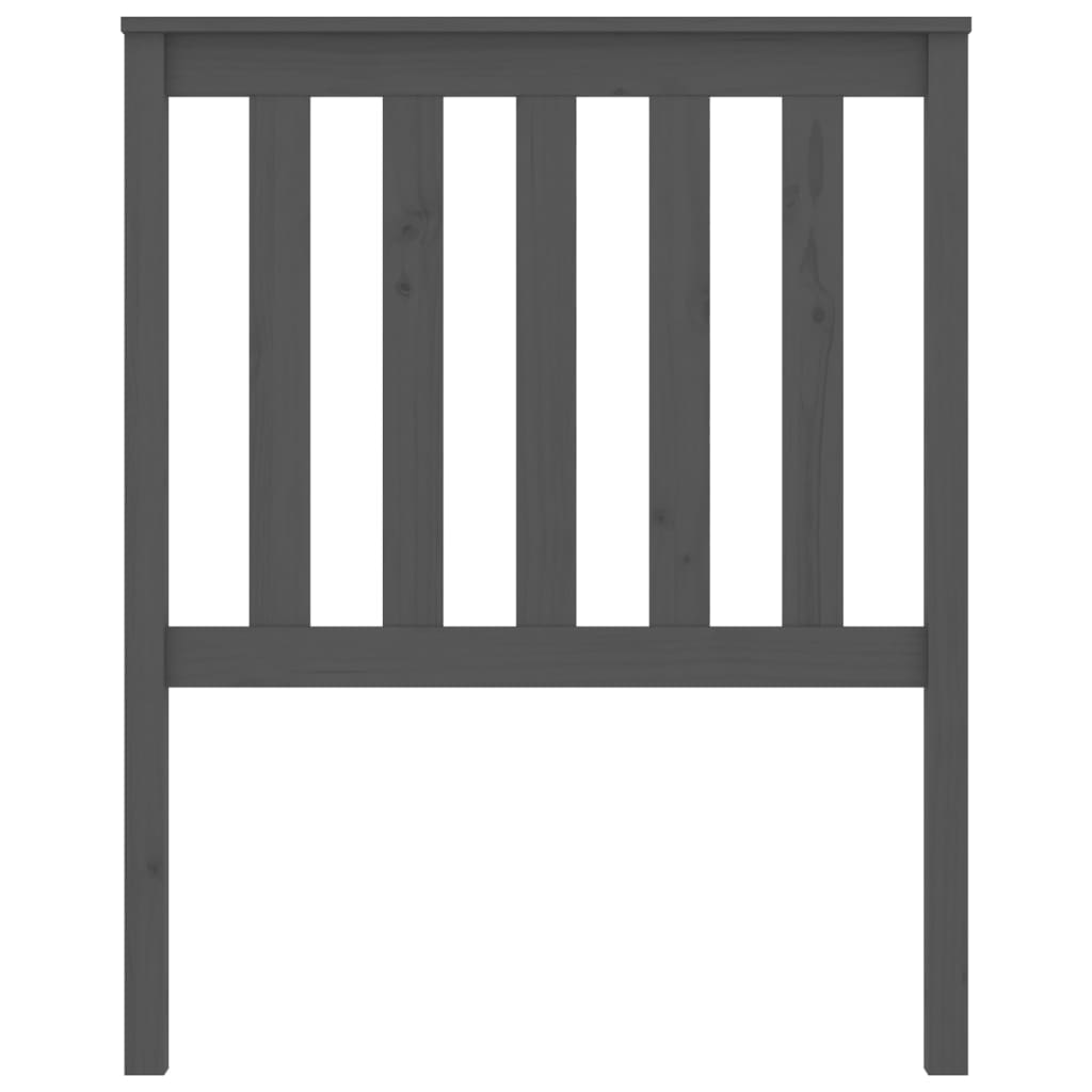 Tête de lit Gris 81x6x101 cm Bois massif de pin - XIOS