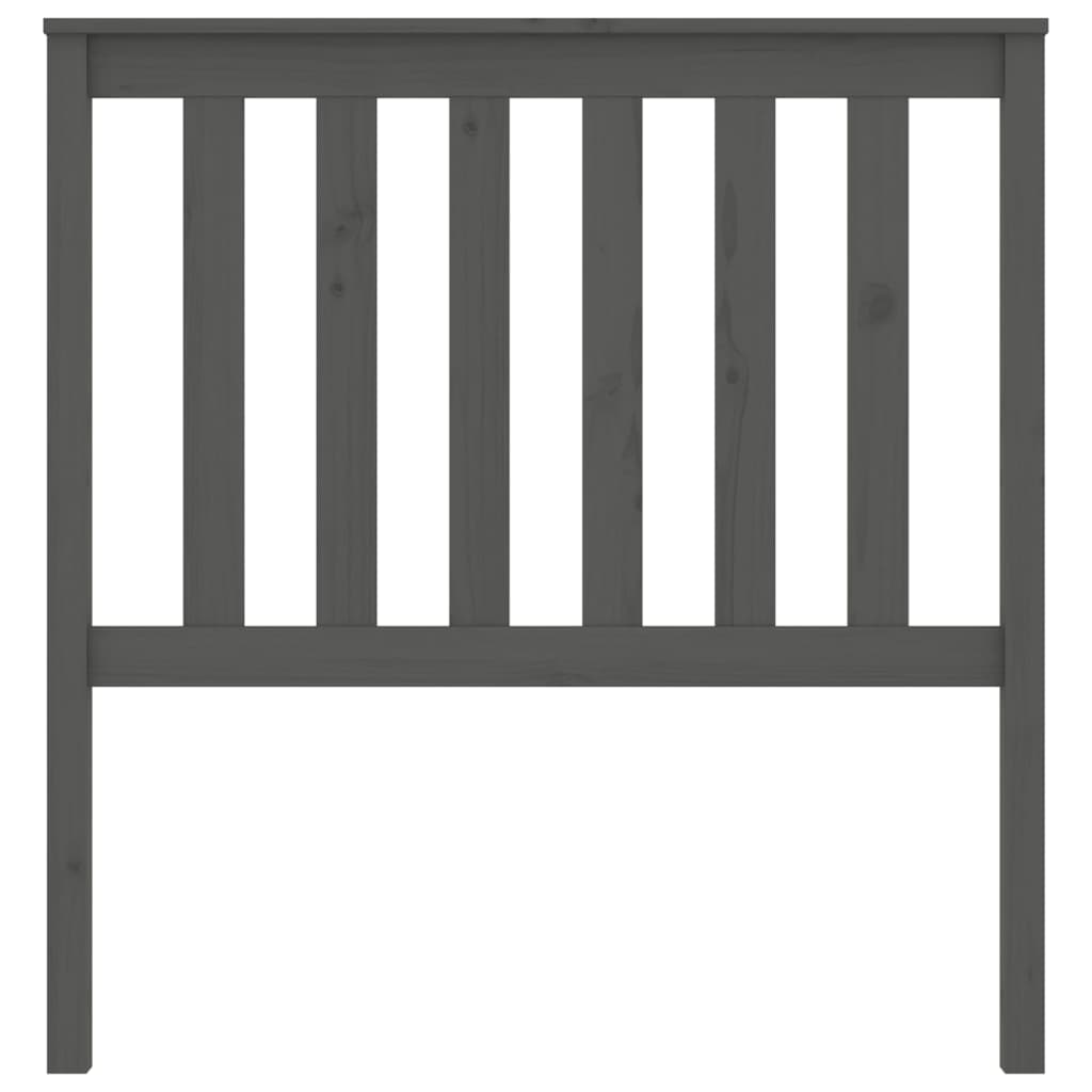 Tête de lit Gris 96x6x101 cm Bois massif de pin - XIOS