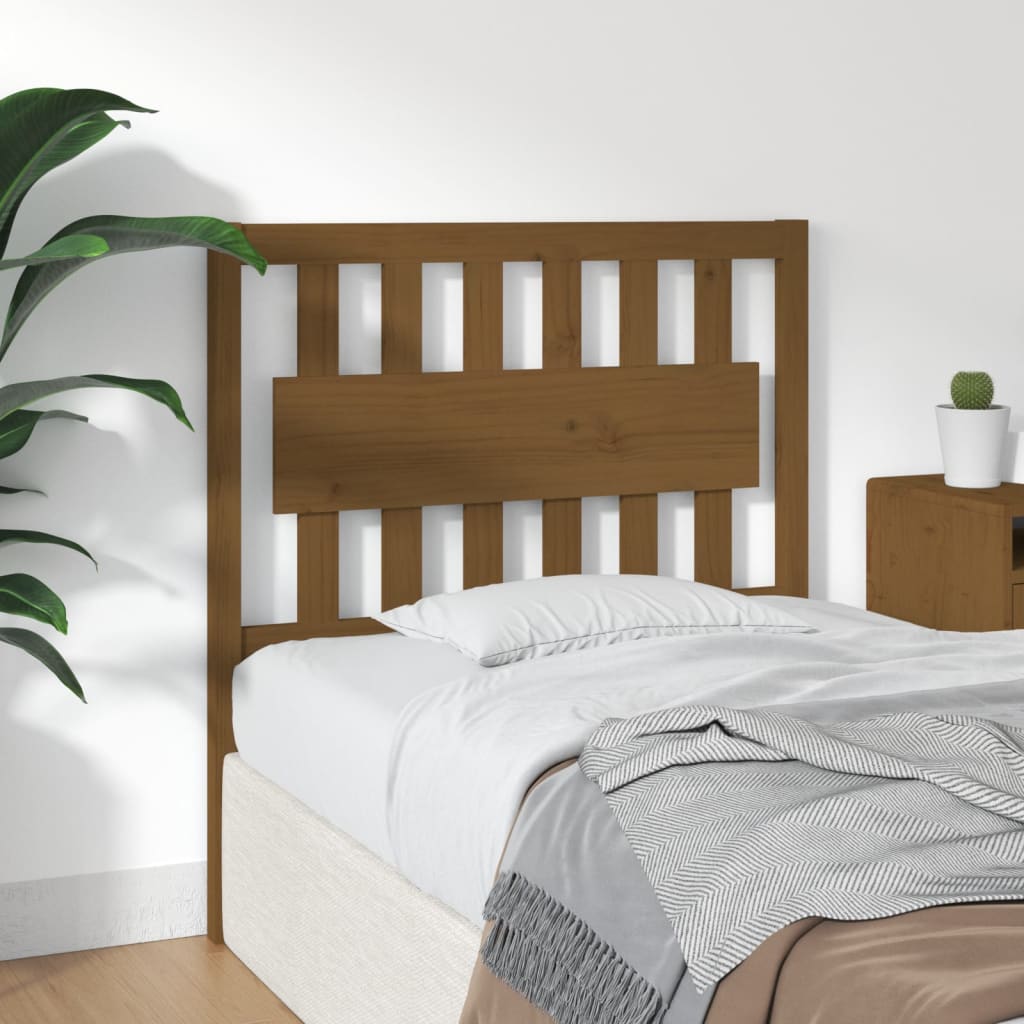 Tête de lit Marron miel 95,5x4x100 cm Bois massif de pin - XIOS