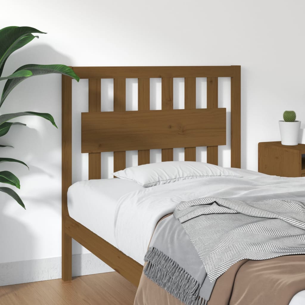 Tête de lit Marron miel 95,5x4x100 cm Bois massif de pin - XIOS