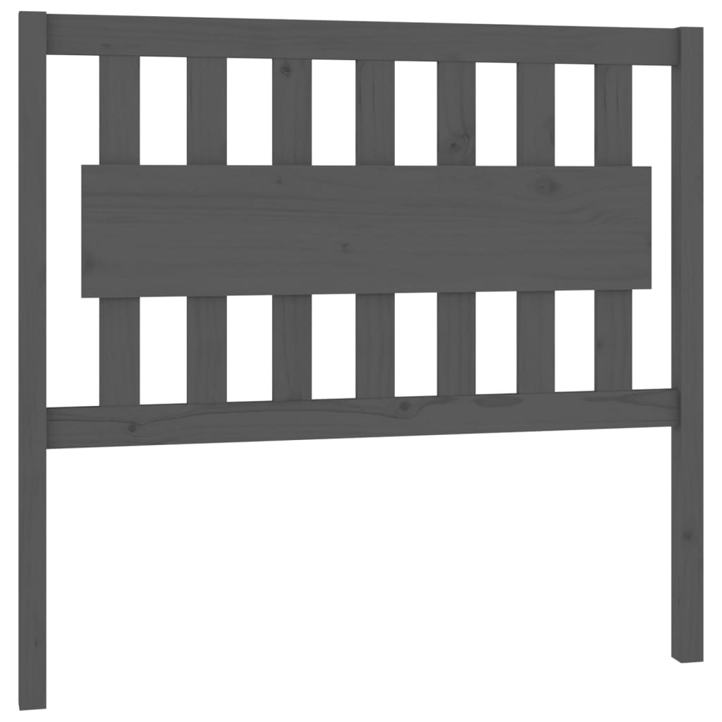 Tête de lit Gris 105,5x4x100 cm Bois massif de pin - XIOS