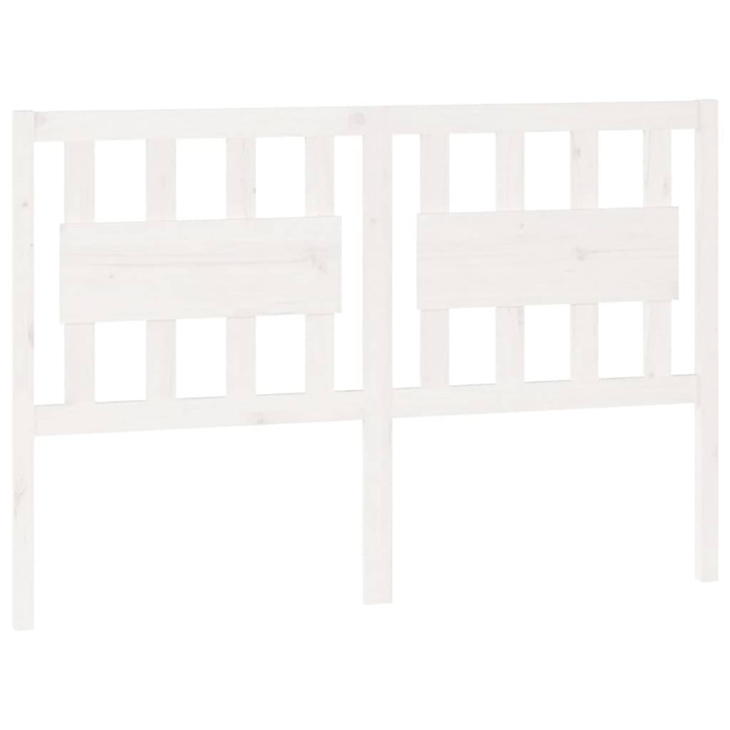Tête de lit Blanc 125,5x4x100 cm Bois massif de pin - XIOS